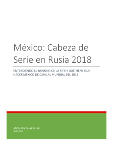 México: Cabeza de Serie en Rusia 2018