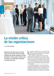 La misión crítica de las organizaciones