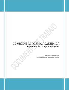 Comision Reforma Academica - Universidad Distrital Francisco Jose