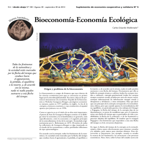 Bioeconomía-Economía Ecológica