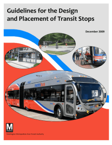 Guidelines for the Design and Placement of Transit