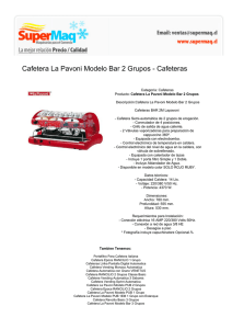 Cafetera La Pavoni Modelo Bar 2 Grupos - Cafeteras