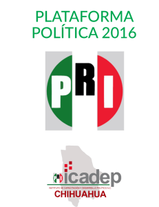 Plataforma Electoral - Instituto Estatal Electoral de Chihuahua