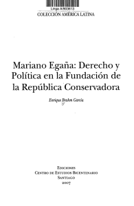 Mariano Egaña: Derecho y Política en la Fundación de la
