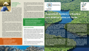 Folleto informativo del Programa MaB para América Latina y el Caribe