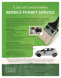 mobile permit service - City of Coral Gables