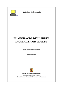 Elaboració de llibres digitals amb EDILIM