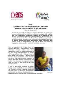 Flora Perea: ex empleada doméstica que lucha para que otras no