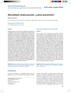Mortalidad cardiovascular: ¿cómo prevenirla?