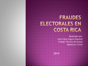 Fraudes electorales en costa rica