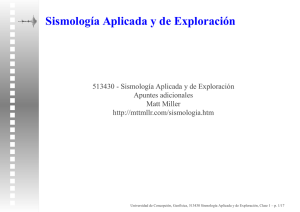 Sismología Aplicada y de Exploración