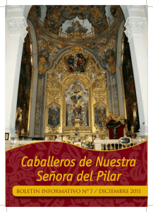 Número 7: Diciembre 2011 - Caballeros de Nuestra Señora del Pilar