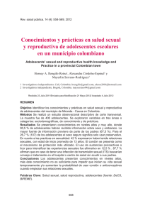 Conocimientos y prácticas en salud sexual y reproductiva de