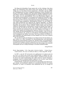 Kritische Studien – Critical Essays. Gottfried Keller, Die Leute von