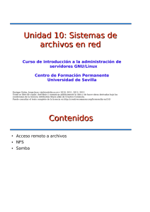 Unidad 10: Sistemas de archivos en red