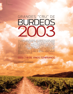 Grandes Crus de Burdeos 2003