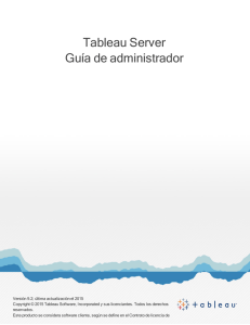 Guía de administrador de Tableau Server
