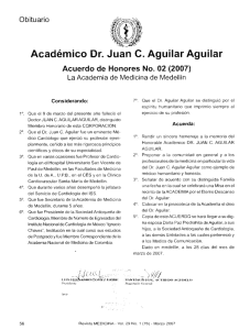Académico Dr. Juan C. Aguilar Aguilar