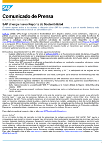 SAP divulga nuevo Reporte de Sostenibilidad