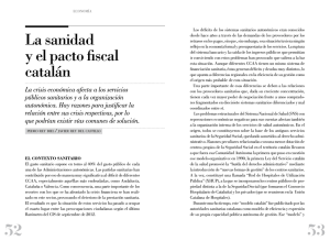 La sanidad y el pacto fiscal catalán - UAB