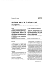 Carcinoma oat cell de vía biliar principal