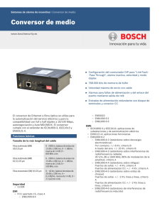 Conversor de medio - Bosch Security Systems