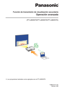 Función de transmisión de visualización secundaria Operación