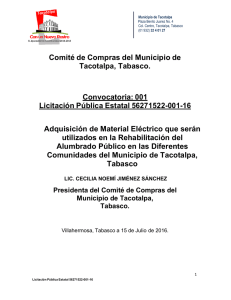 Comité de Compras del Municipio de Tacotalpa, Tabasco