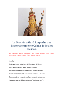 La Oración a Gurú Rinpoche que Espontáneamente
