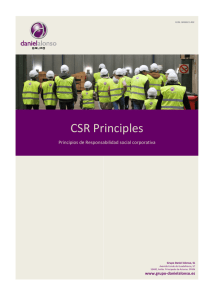 CSR principles - Daniel Alonso