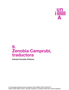 9. Zenobia Camprubí, traductora