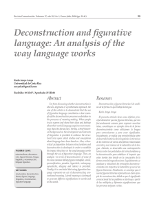 Deconstruction and figurative language