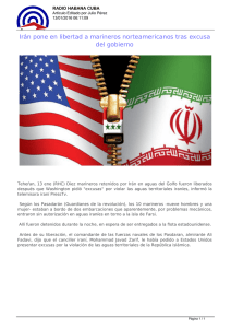 Irán pone en libertad a marineros norteamericanos tras excusa del