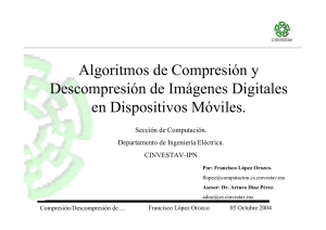 Algoritmos de Compresión y Descompresión de Imágenes Digitales