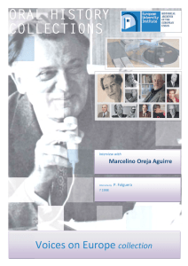 Interview with Marcelino Oreja Aguirre