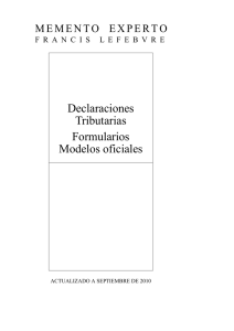 Declaraciones Tributarias Formularios Modelos oficiales