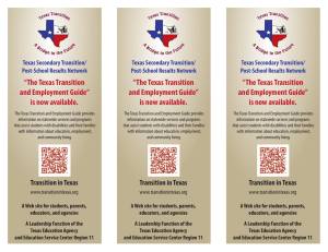 Transition Bookmarks - Transition in Texas