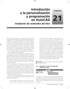 Introducción a la personalización y programación en AutoCAD