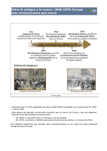 Entre lo antiguo y lo nuevo: 1848-1870: Europa más revolucionaria