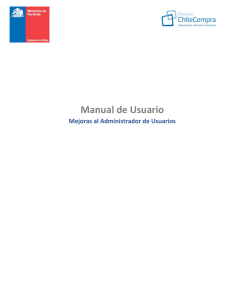 Manual de Usuario - ChileCompra Formacion