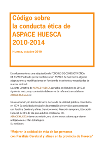Código ético - ASPACE Huesca
