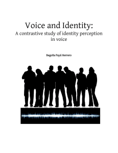 Voice and Identity - Elektronische Dissertationen der LMU München