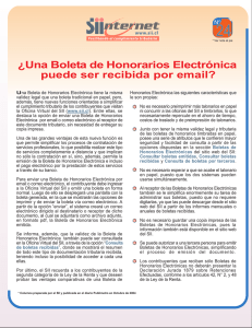 ¿Una Boleta de Honorarios Electrónica puede ser recibida por email?