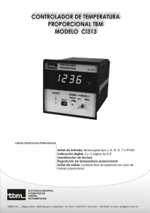 controlador de temperatura proporcional tbm modelo ci313