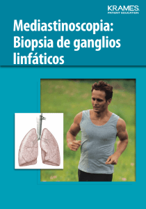 Mediastinoscopia: Biopsia de ganglios linfáticos