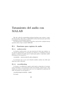 Tratamiento de audio con MATLAB
