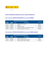 Centro de Referencia Nacional de Vinos y aceites calificado en