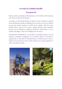 Crónica de Fernando Gil - Vuelta a Sierra Espuña
