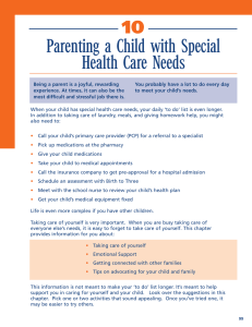 Parenting a Child with Special Health Care Needs
