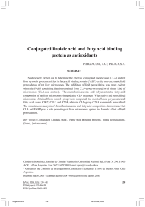Conjugated linoleic acid and fatty acid binding protein as antioxidants
